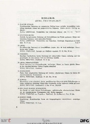 Keramik (Sung- und Yüan-Zeit) (Nr. 31-81)