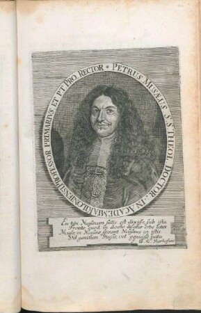 Primarivs Et. P.T. Pro Rector Petrus Musæus. S.S. Theol. Doctor In Academia Kiloniensi Professor