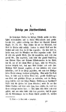 Beiträge zum Schriftverständniß