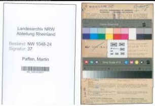 Entnazifizierung Martin Paffen , geb. 19.12.1903 (Kaufmann)