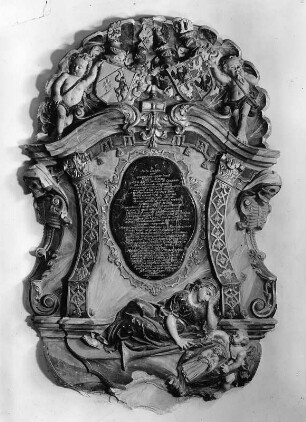 Epitaph für Maria Anna Catharina Dyrheimb : Epitaph für Maria Anna Catharina Dyrheimb (um 1736). Uhldingen-Mühlhofen-Birnau. Wallfahrtskirche Sankt Maria