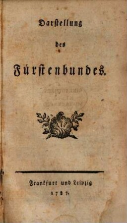 Darstellung des Fürstenbundes