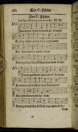 Der C. Psalm. - Der CXVII. Psalm.