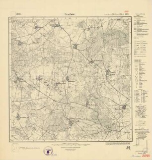 2056 (alte Nr.: 687) Stuchow, Meßtischblatt (4cm - Karte)