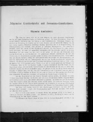 Allgemeine Krankenhäuser und Seemanns-Krankenhaus.