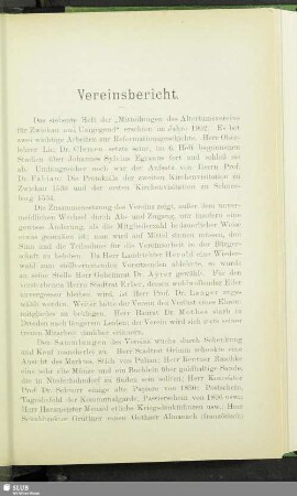 Vereinsbericht