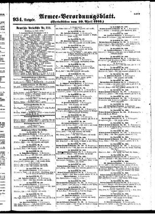 934. Ausgabe.Montag, 10. April 1916