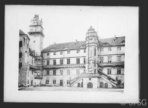 Torgau, Schlosshof in Torgau.