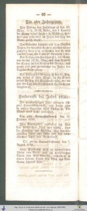 Die vier Jahrszeiten.
