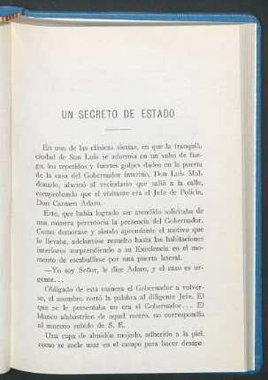 Un secreto de estado