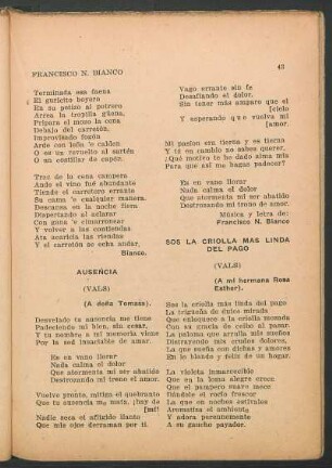 Sos la criolla más linda del pago : (Vals). - (A mi hermana Rosa Esther).
