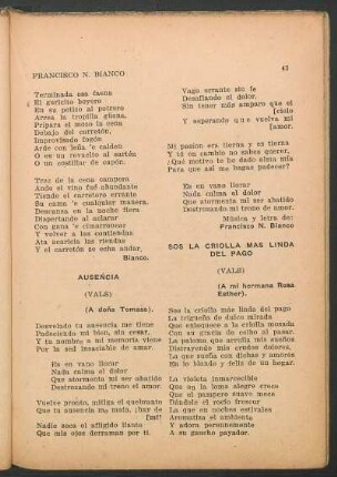 Sos la criolla más linda del pago : (Vals). - (A mi hermana Rosa Esther).