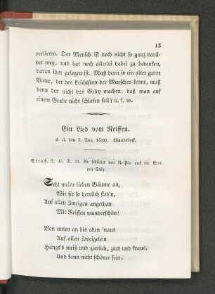 Ein Lied Vom Reissen.