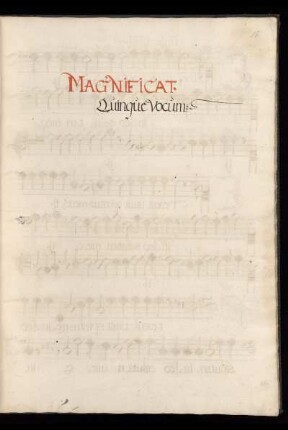 Magnificat Quinque Vocum