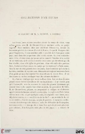 8: Collections d'amateurs : le cabinet de M. A. Dumont, a Cambrai