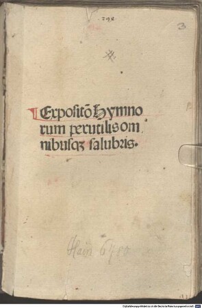Expositio hymnorum