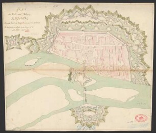 Plan der Stadt und Vestung Magdeburg, Haupt-Stadt des Herzogthums gleichen Nahmens