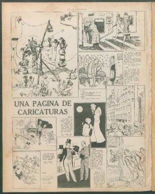 Una página de caricaturas [Caricaturas]