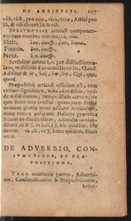 De Adverbio, Coniunctione, Et Praepositione.