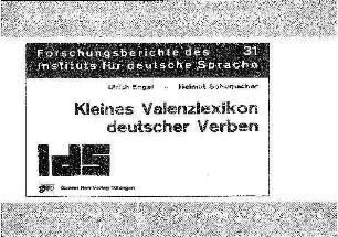 Kleines Valenzlexikon deutscher Verben