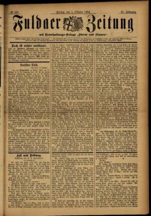 Ausgabe vom Freitag, den 05. Oktober 1894.