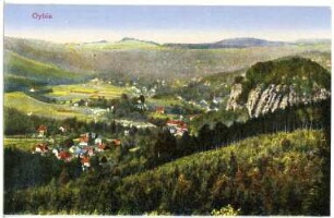 Oybin. Blick auf Oybin