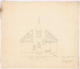 Villa Prof. Rudolf Franz, Arnstadt: Seitenansicht