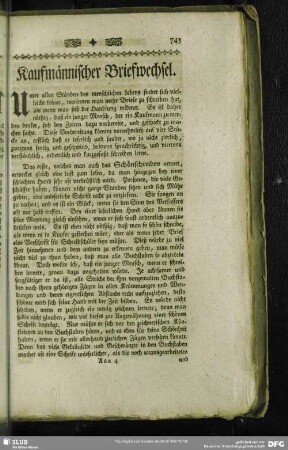 Kaufmännischer Briefwechsel