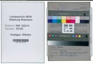 Entnazifizierung Wilhelm Hoettges , geb. 21.03.1904 (Spediteur)