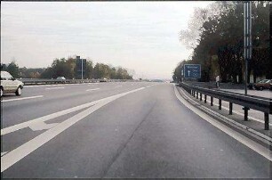 Ausfahrt aus Nebenfahrbahn (Karlsruhe Richtung München)