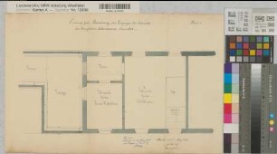 Münster (Münster) Veränderung des Eingangs der Schmiede der Schloßkaserne 1876 1 : 50 31 x 50 Zeichnung Hauptner Oberpräsidium Münster Nr. 2383