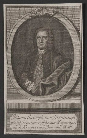 Porträt Johann Christoph von Dreyhaupt (1699-1768)