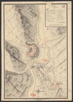Plan de Fenestrelle avec ses Environs