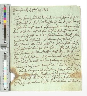 Brief an Franz Claudius in Pforta