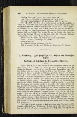 Nothstände und Uebelstände im Ostpreußischen Schulwesen : Replik