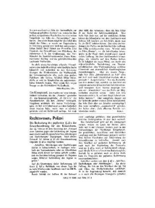 Rechtswesen; Polizei