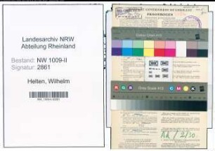 Entnazifizierung Wilhelm Helten , geb. 18.06.1907 (Anstaltssekretaer)