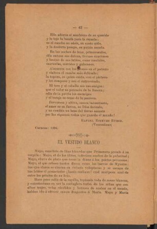 El vestido blanco
