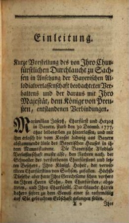 Abhandlungen und Materialien zum neuesten deutschen Staatsrechte und Reichsgeschichte des Jahres ... seit dem Absterben des letzten Churfürsten von Bayern Maximilian Josephs, 2. 1778