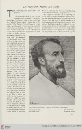 42.1910 = Nr. 165: The important autumn art books