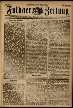 Ausgabe vom Donnerstag, den 02. März 1893.