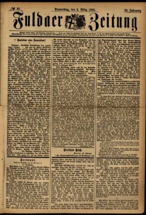 Ausgabe vom Donnerstag, den 02. März 1893.