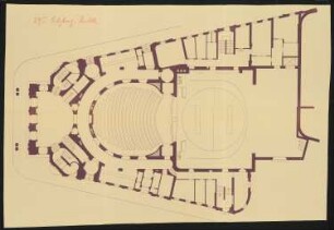 Neues Stadttheater, Salzburg: Grundriss 1:100