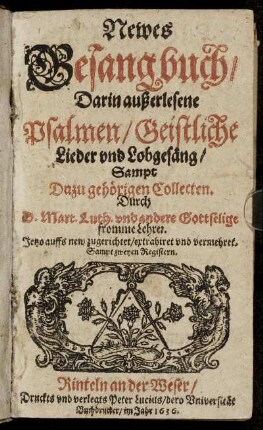 Newes Gesangbuch