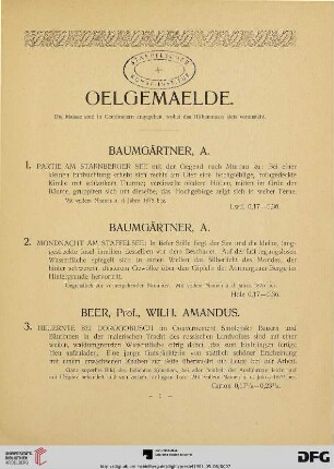 Oelgemaelde (Nr. 1 - 84)