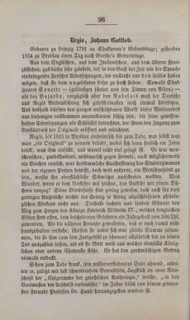 Regis, Johann Gottlob