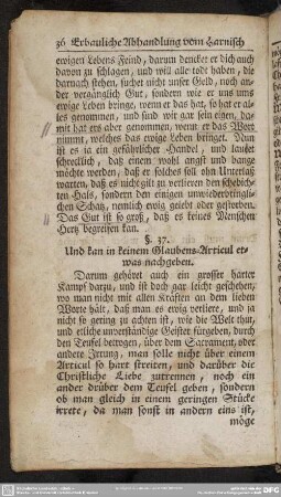 §. 37. Und kan in keinem Glaubens-Articul etwas nachgeben