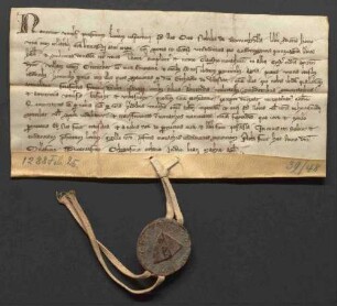 Otto von Bruchsal verkauft dem Kloster Herrenalb sein Dorf Oberacker um 450 Pfund Heller.
