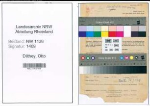 Entnazifizierung Otto Dilthey , geb. 18.04.1907 (Beamter)