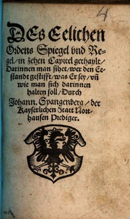 Des ehelichen Ordens Spiegel